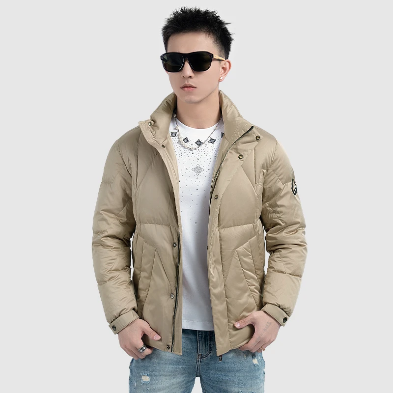 【清福利】冬季简约百搭时尚羽绒服男士潮流个性痞帅厚外套