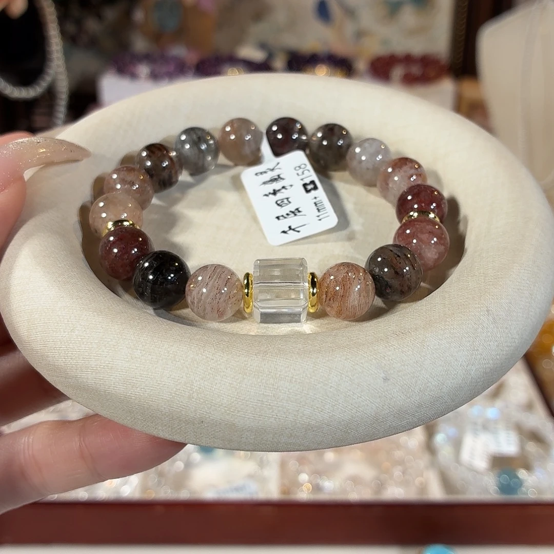 水晶手链未镶嵌千层四季幽灵设计款11+