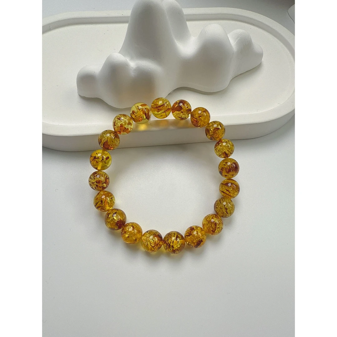 花珀圆珠手串9-10mm