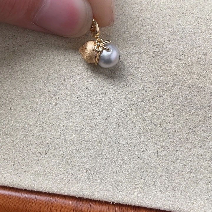 海水珍珠吊坠(不含链)银S925镶嵌