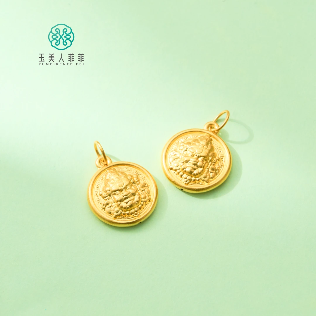 吊坠足银 菲菲珠宝好@足银吊坠约18mm/多样性发一