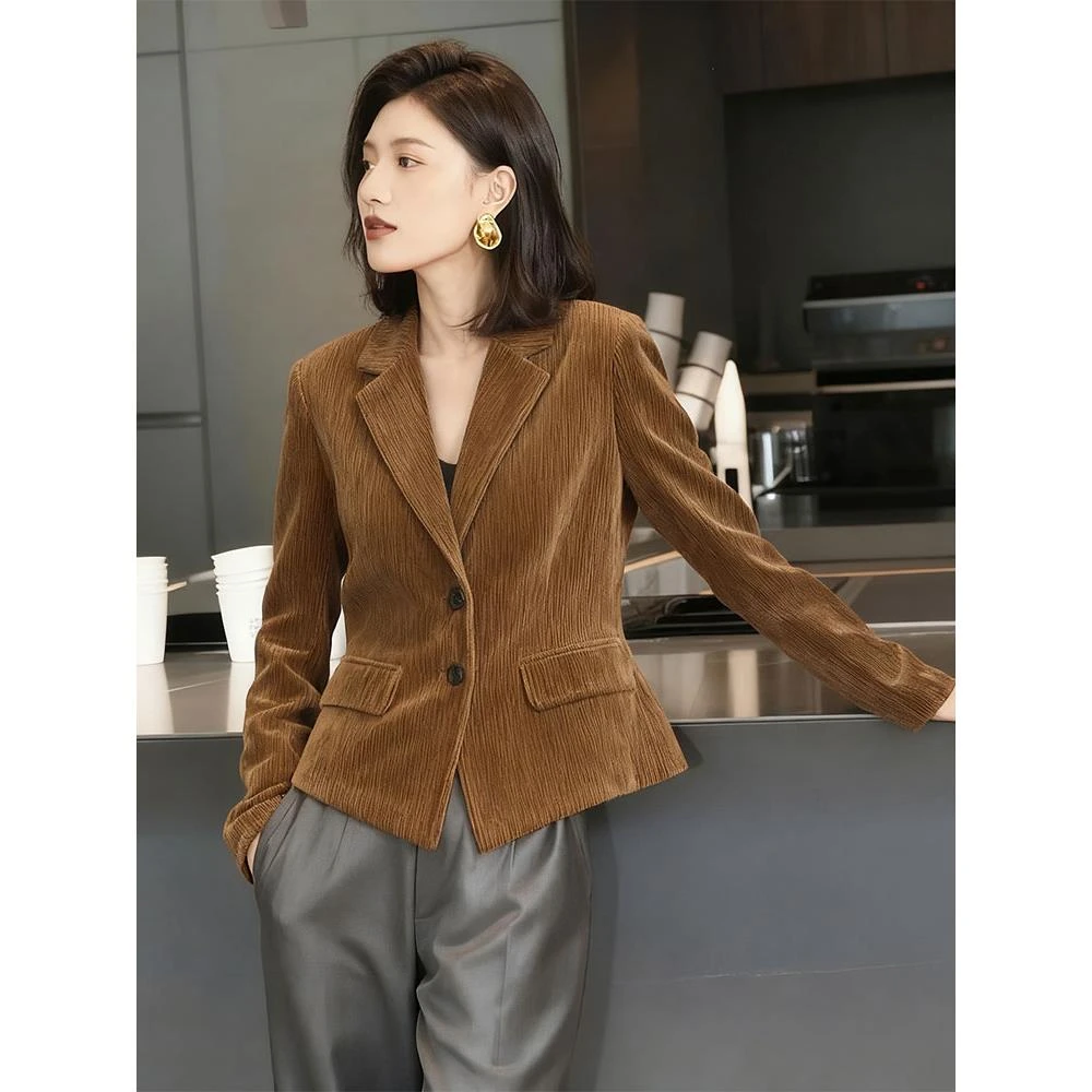 巨好看的早秋高级感独特超好看小香风西装外套女2025新款秋季上衣