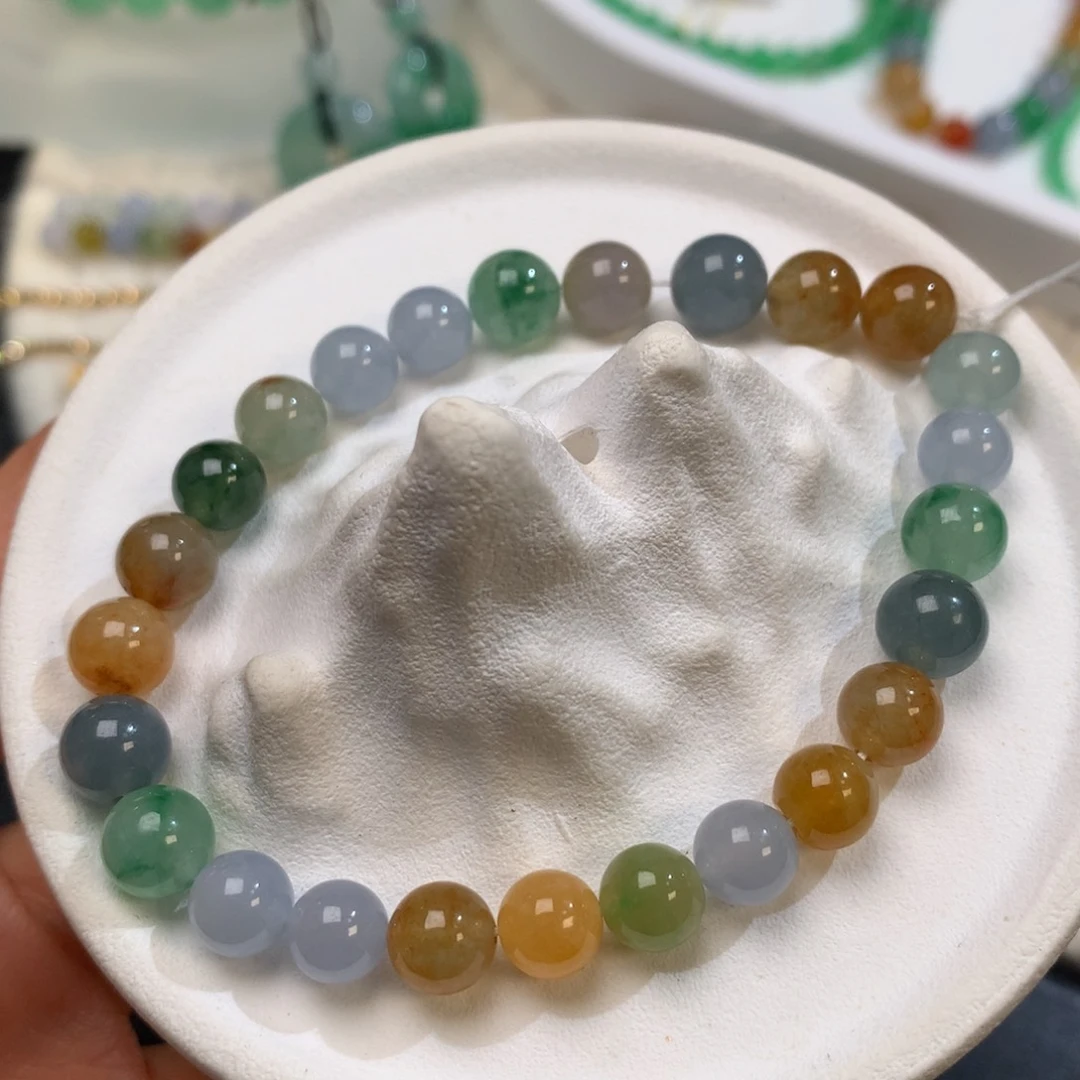 定制翡翠未镶嵌莫奈花园 款2