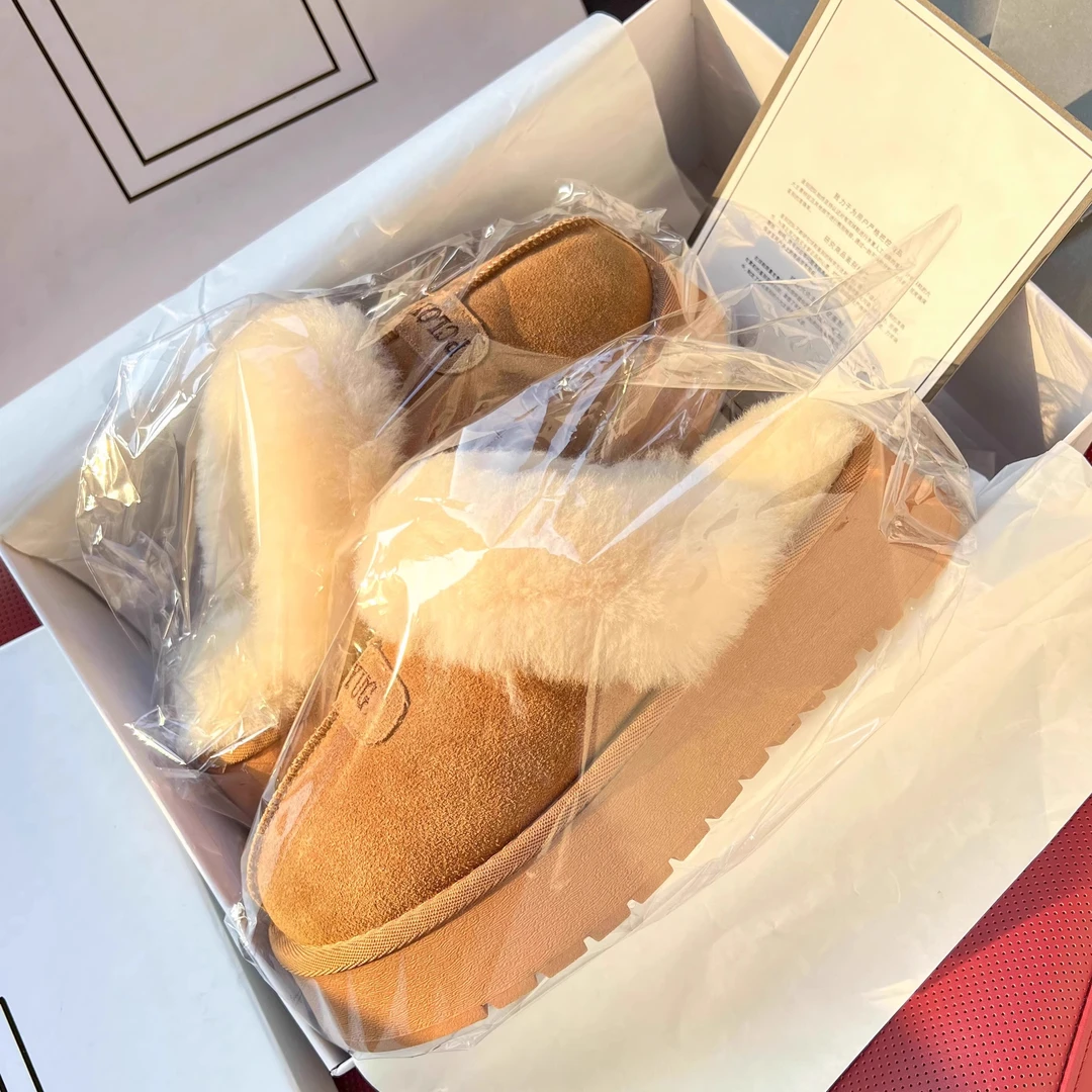 加绒棉拖鞋女款2025冬季新款室内保暖防滑厚底家居毛绒拖鞋月子鞋