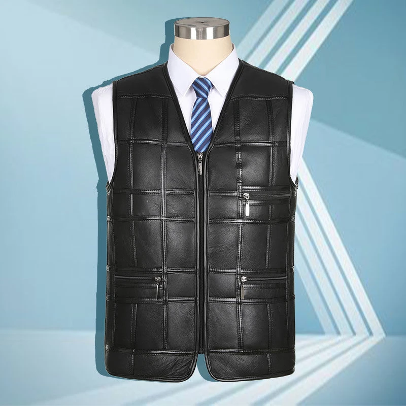 冬季绵羊毛皮毛一体马甲