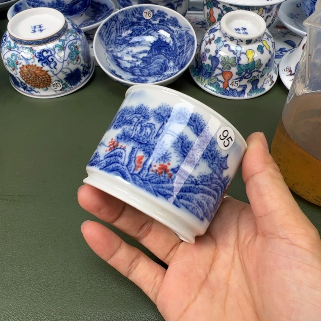 景德镇纯手工纯手绘茶具木木95