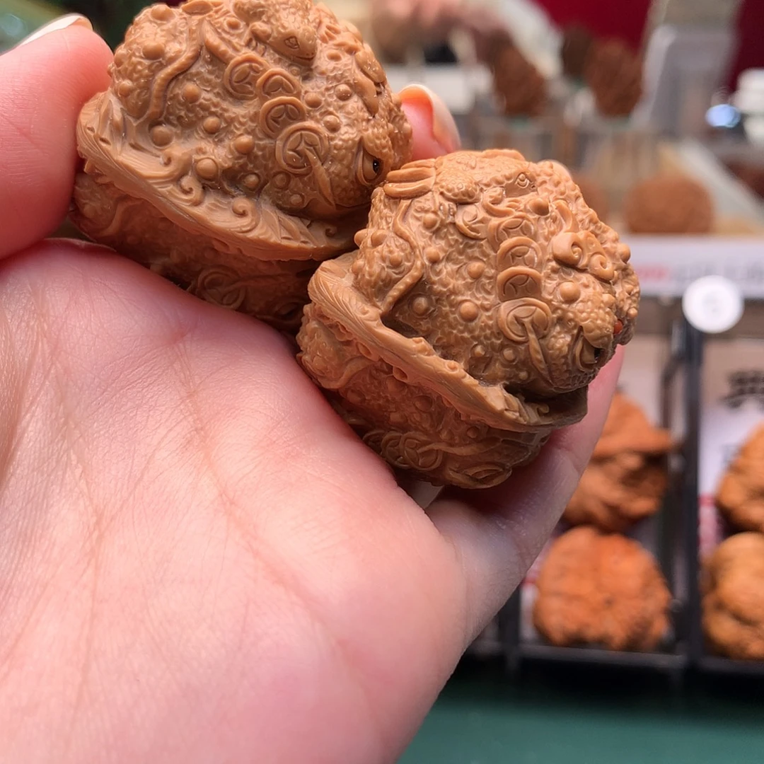 成***@文玩核桃把件//////金蟾