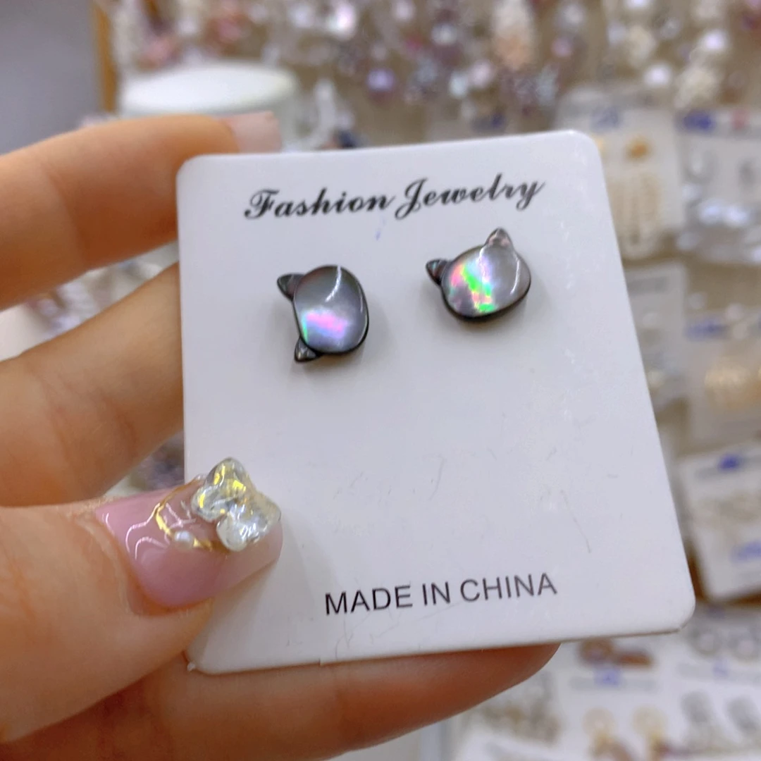 淡水珍珠耳饰银S925镶嵌