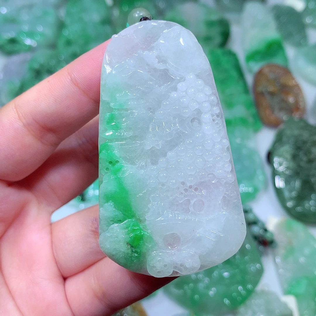翡翠未镶嵌吊坠(不含链)