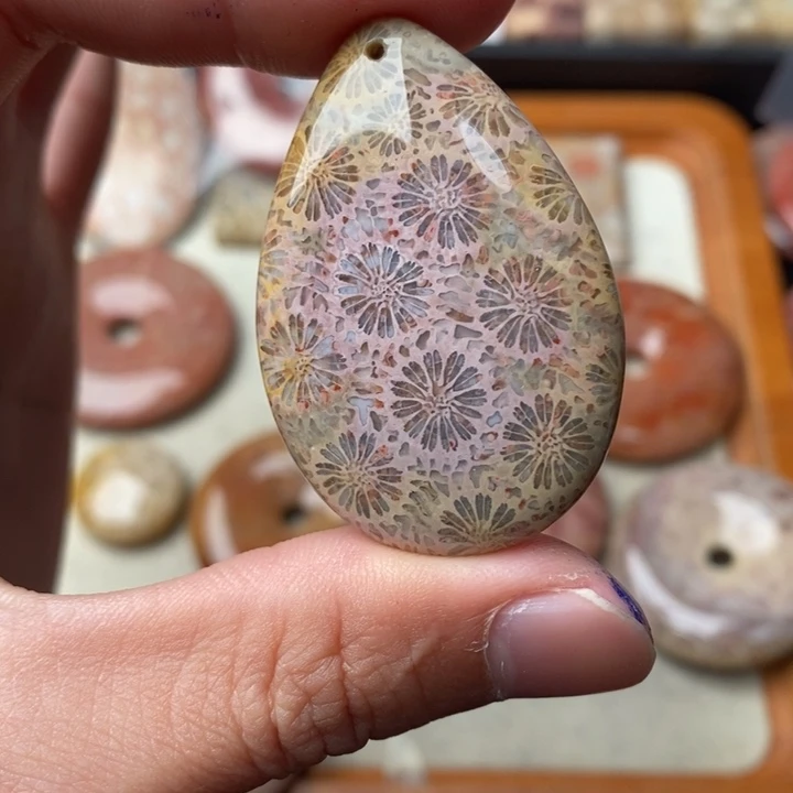 硅化玉颈饰未镶嵌明**南