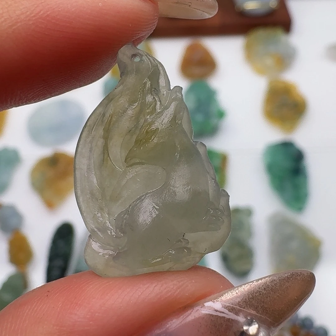 定制翡翠未镶嵌毛货