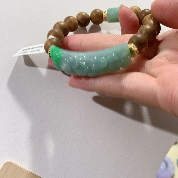 翡翠未镶嵌手链翡翠手牌