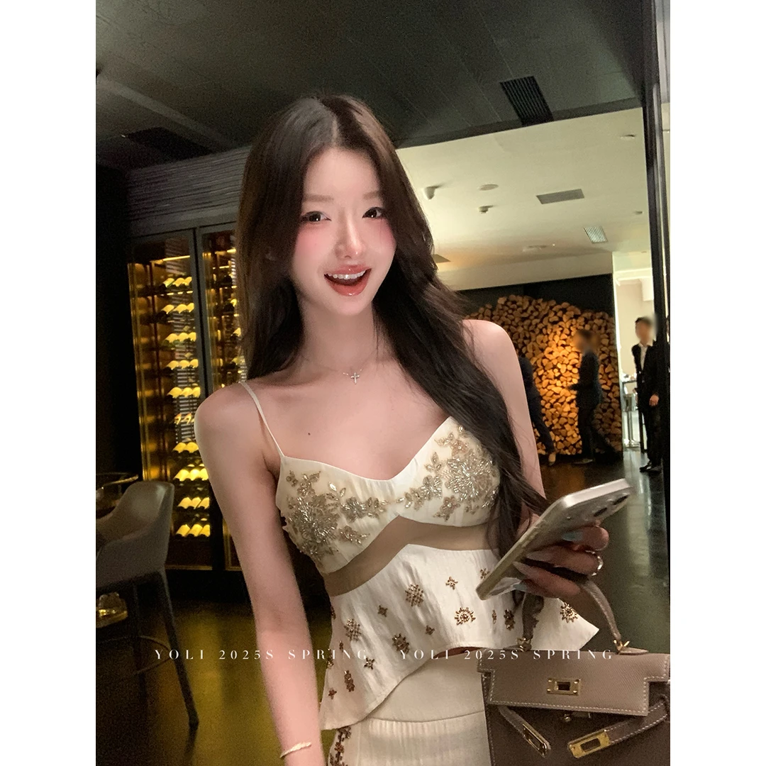 YOLI 张宥利"香奢夫人"钉珠吊带套装