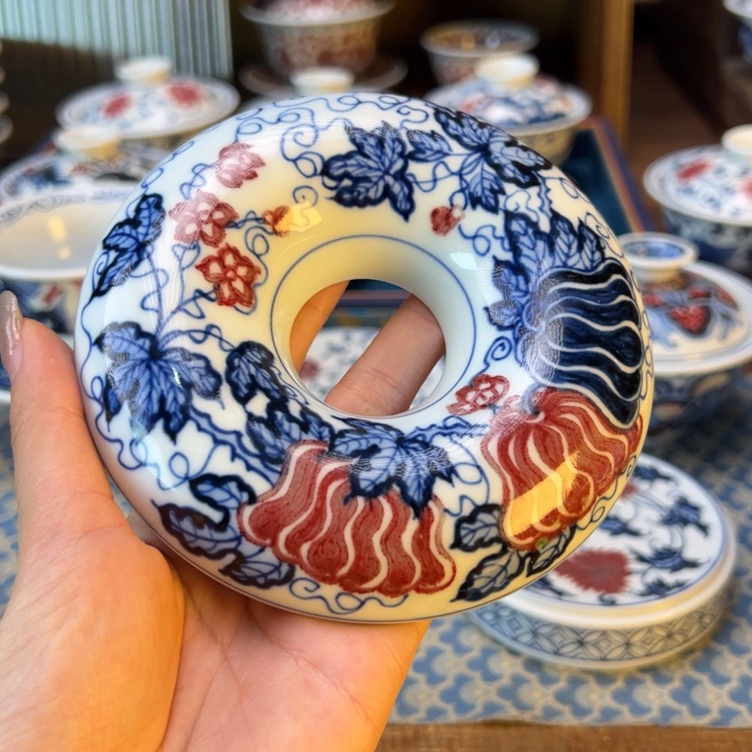 盖碗新年快乐茶器百宝箱