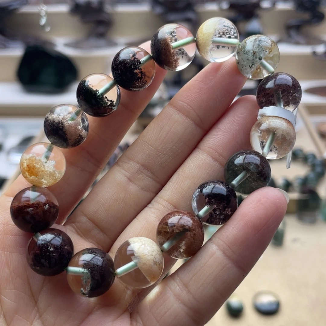 手链水晶未镶嵌四季幽灵聚宝盆手串