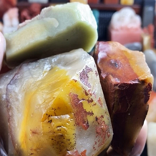 寿山石栁寿山种石原石毛料