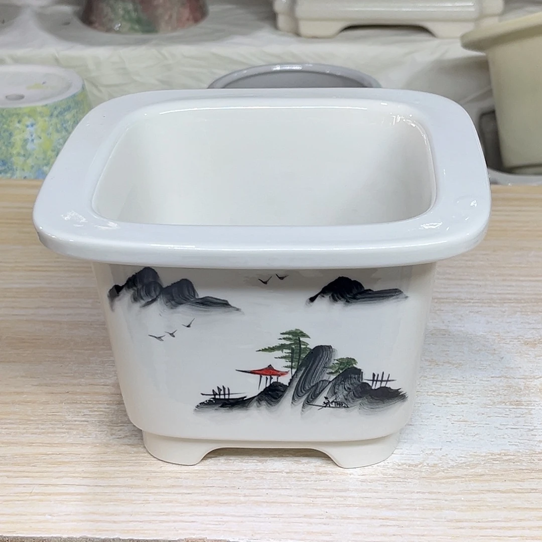 陶瓷绿植多肉微瑕花盆外口径：12*10