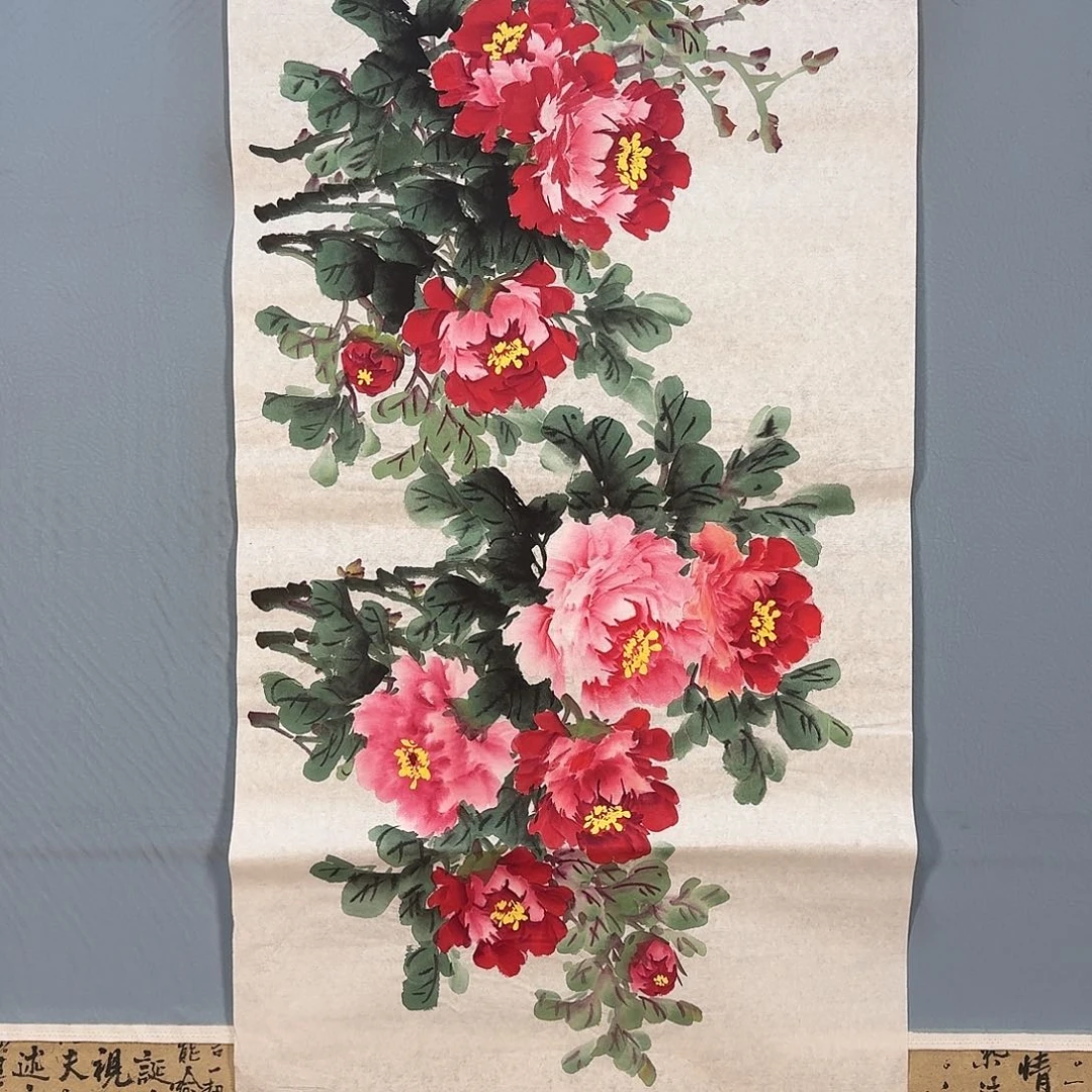 国画45 牡丹一如你的青花