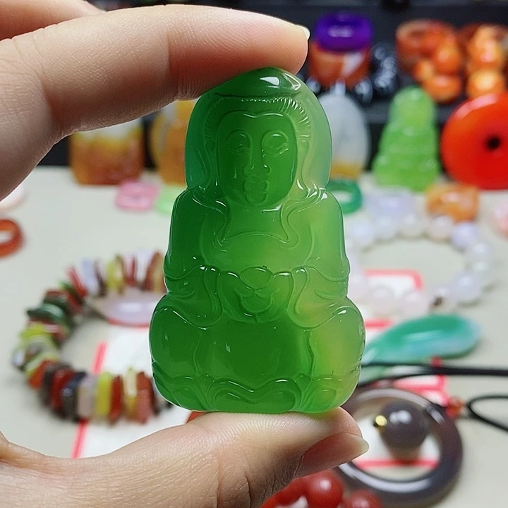 未镶嵌吊坠(不含链)玛瑙/玉髓兽*