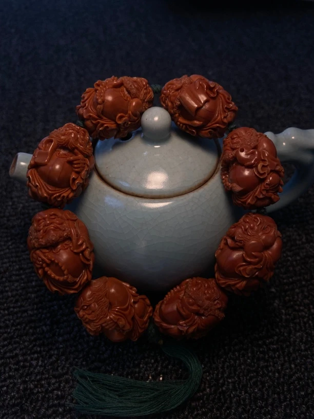 橄榄核纯手工橄榄核雕刻达摩