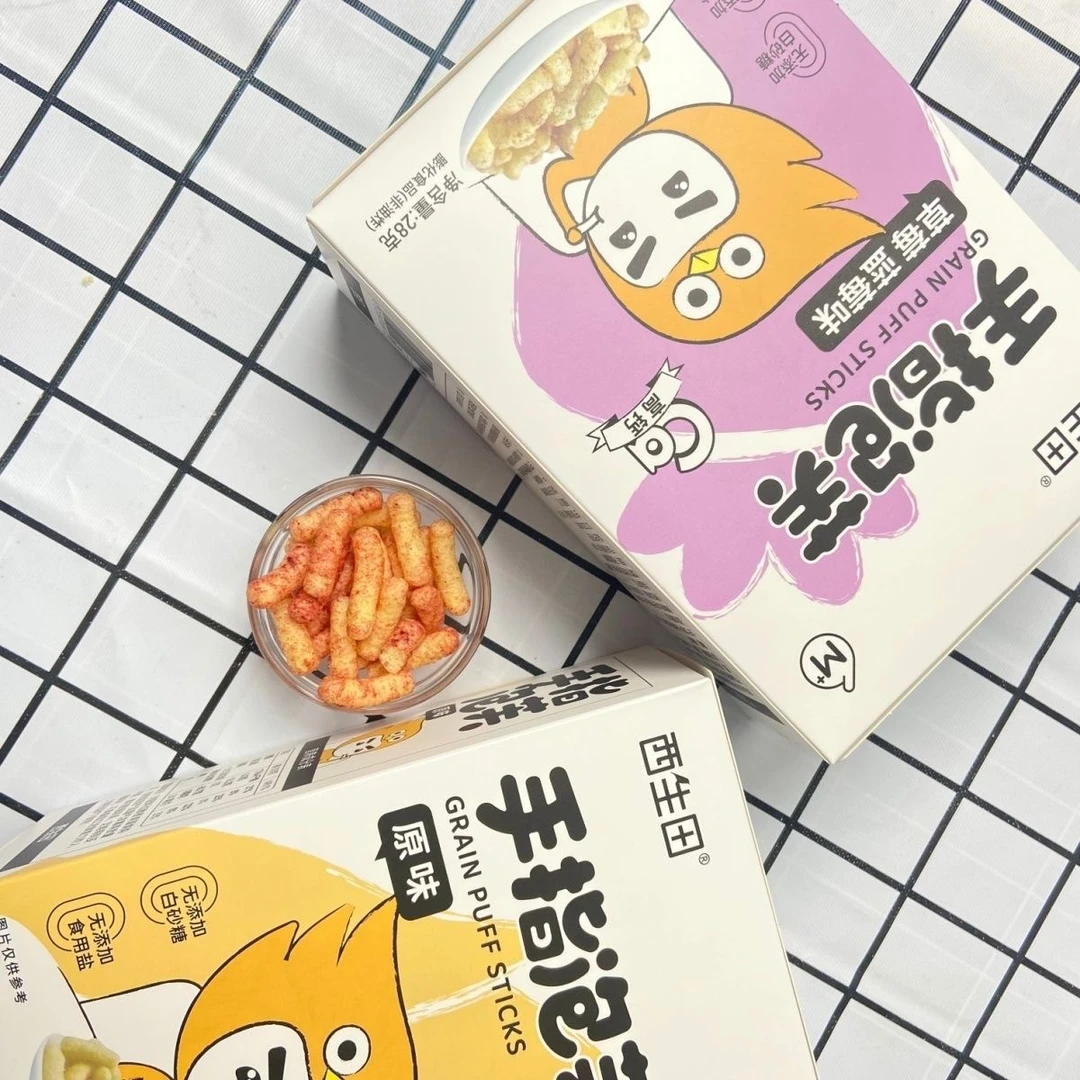 西生田手指泡芙原味28g草莓蓝莓味28g盒装