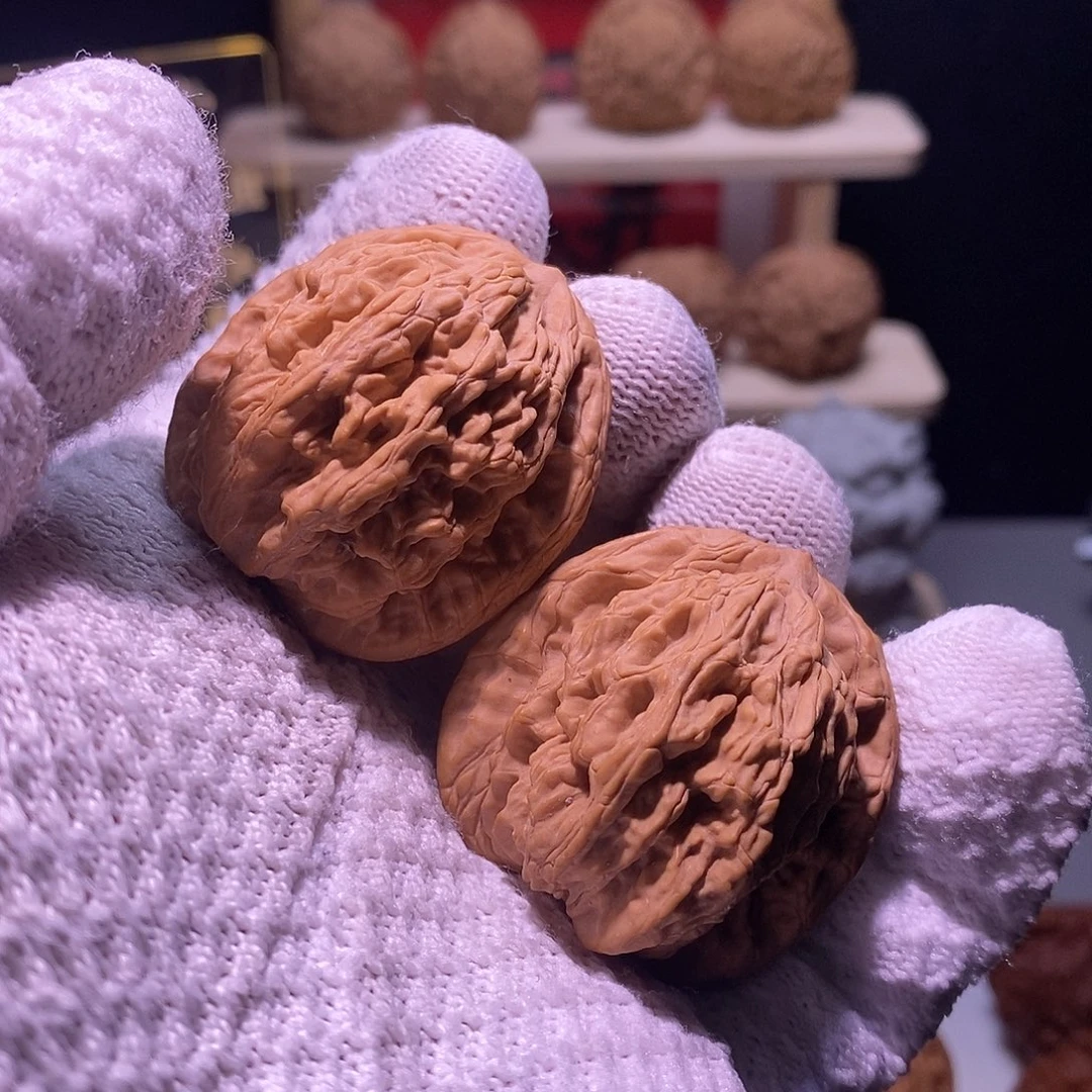 文玩核桃吊坠40全品山西虎头