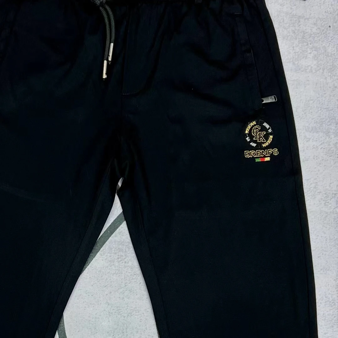 608夏季新款冰丝透气休闲松紧带裤（束脚）