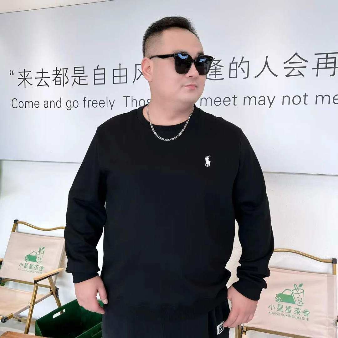 大码男装 秋季休闲时尚卫衣 男士加大圆领卫衣72662