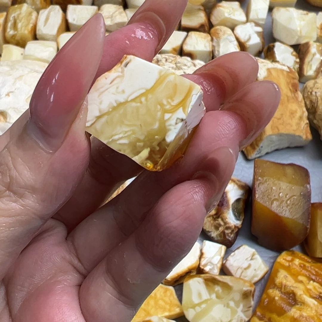 定制琥珀未镶嵌莉*y蜜蜡