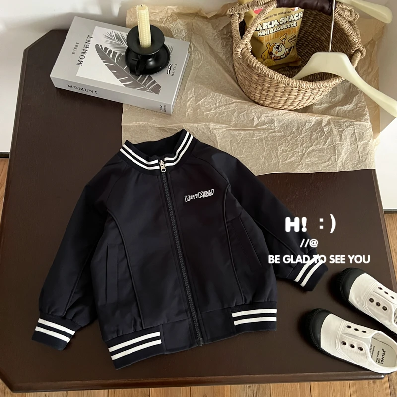 【现货】郝叔童品秋季新款上新潮牌2025时尚男童洋气休闲外套HP5334