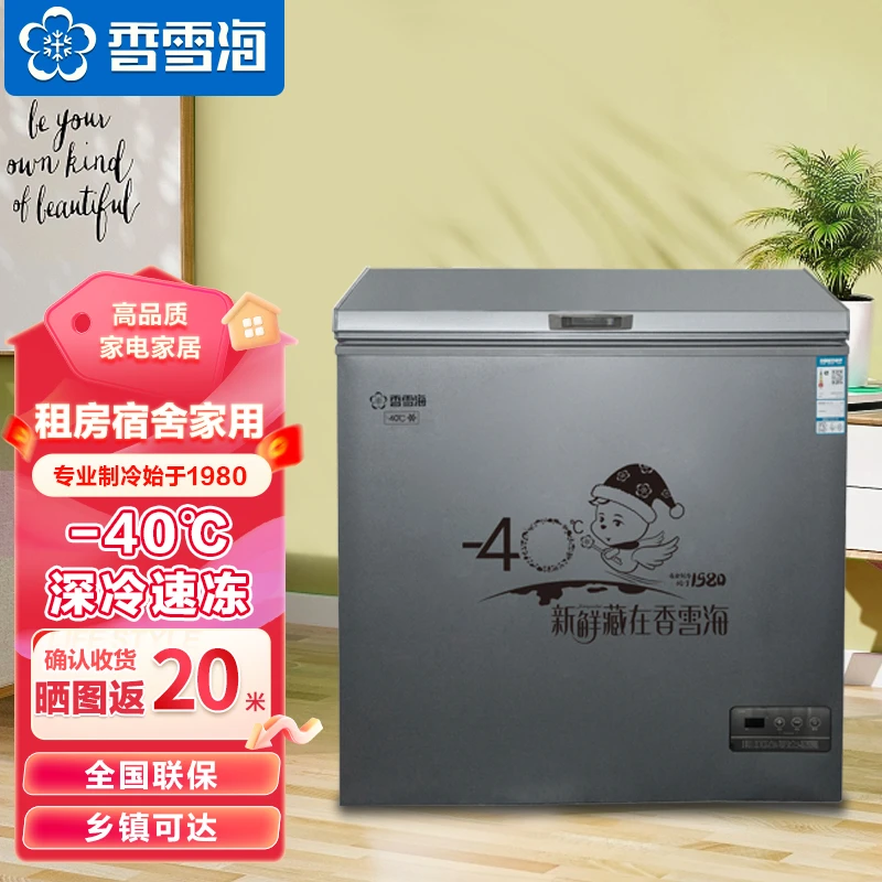 香雪海零下40度冰柜商用大容量冷冻零下柜海鲜深冷速冻冰箱冷柜