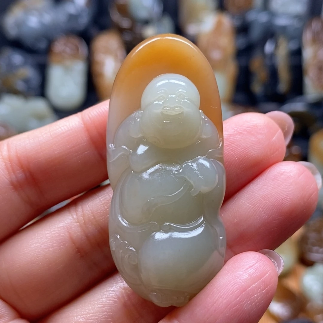 和田玉未镶嵌挂件