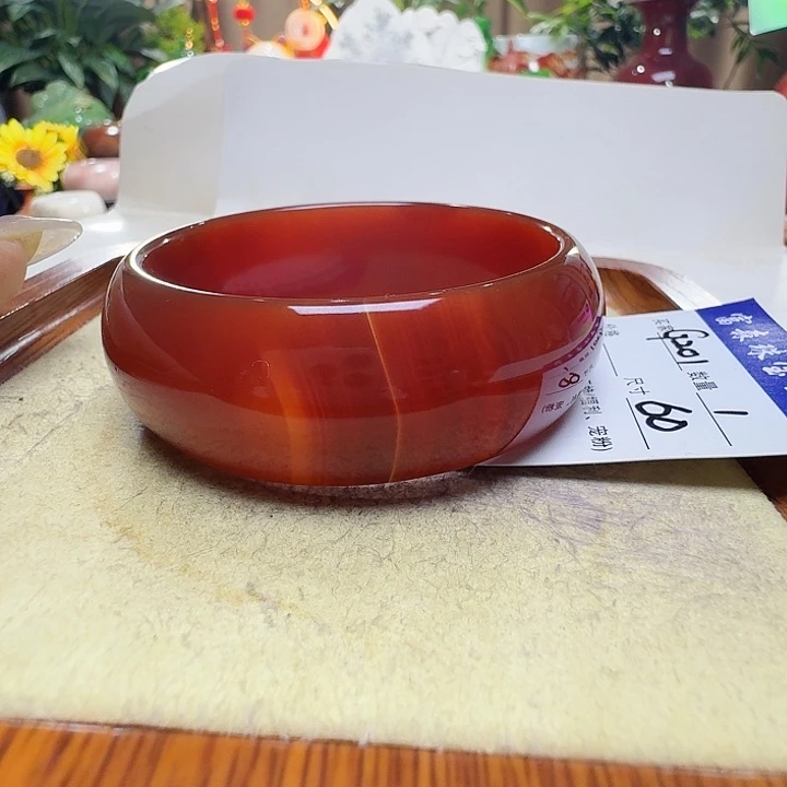 一***梦玛瑙/玉髓未镶嵌手镯