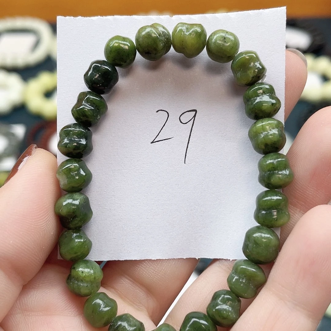 未镶嵌蛇纹石玉手链