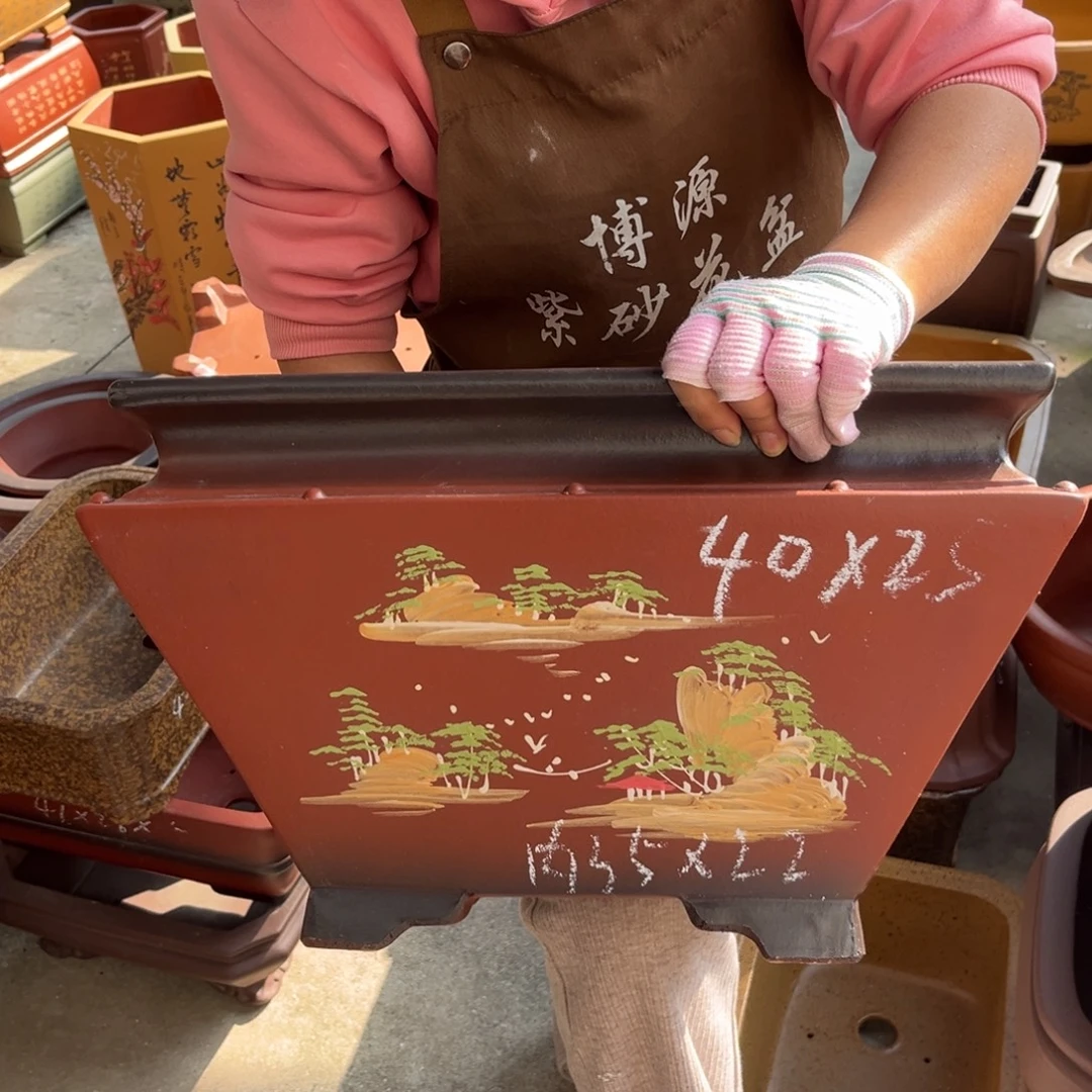 紫砂花盆盆景艺术