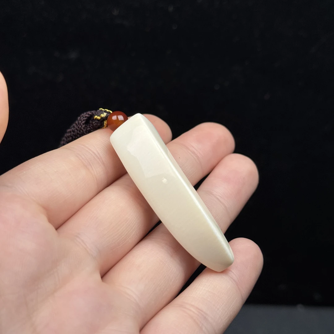 L2936天然猛犸牙 牙尖49.4mm支持鉴定假一罚四