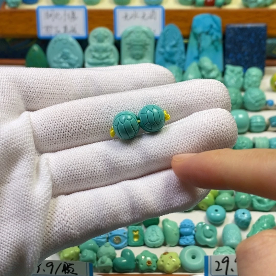 绿料龟背雕刻卡10（2颗）