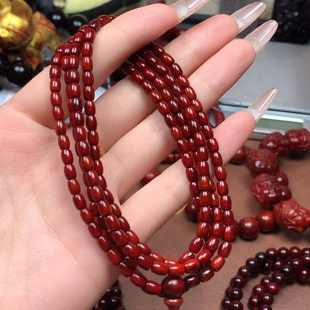 檀香紫檀（小叶紫檀）3✖️5米粒珠