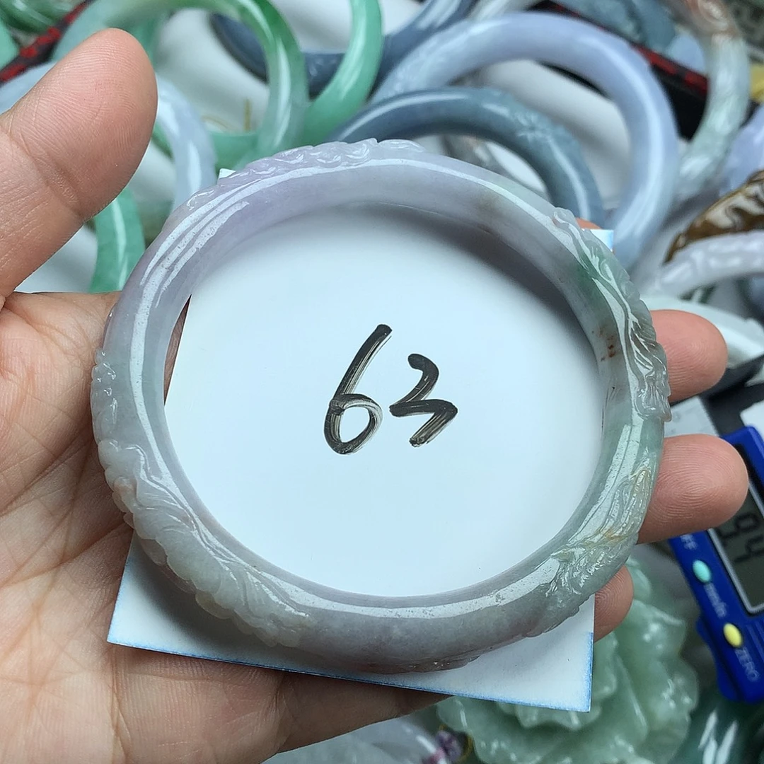 翡翠未镶嵌手镯天然翡翠63
