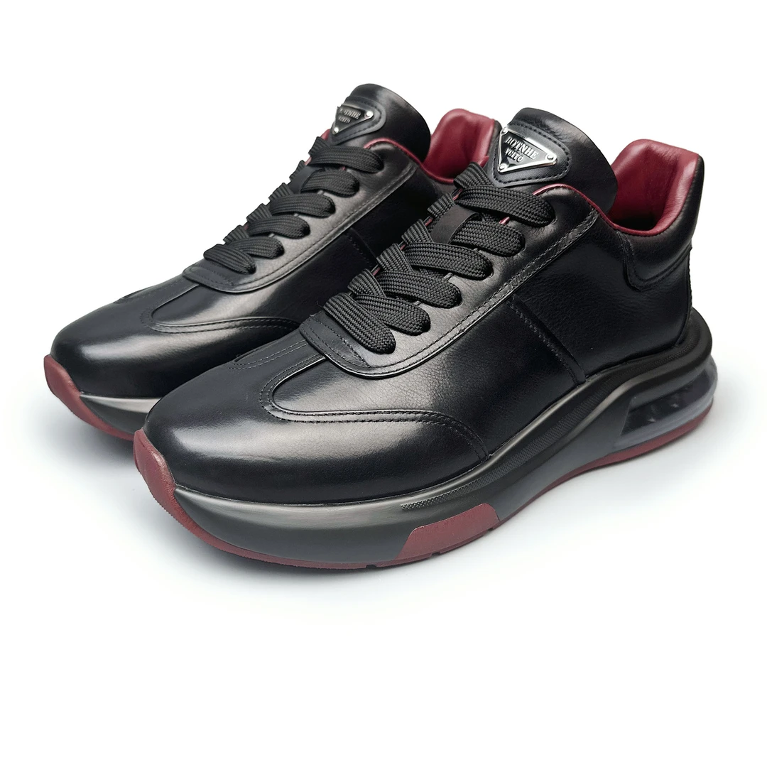 BIEUBRAYR【有单有棉】气垫底全皮高端品质轻奢百搭时尚运动男鞋