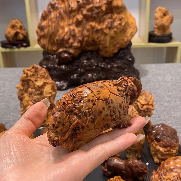 平***●木崖柏陈化料龙龟手把