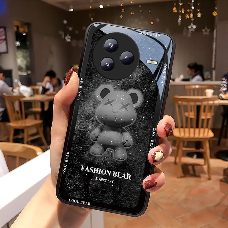 炫酷熊适用小米Civi5Pro手机壳Civi5Pro玻璃壳壳高级感散热外壳创