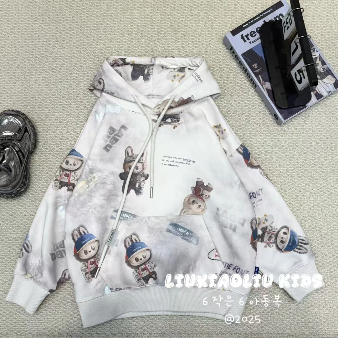 杭州六小六正版BY LIUXIAOLIU秋季儿童连帽卫衣17275