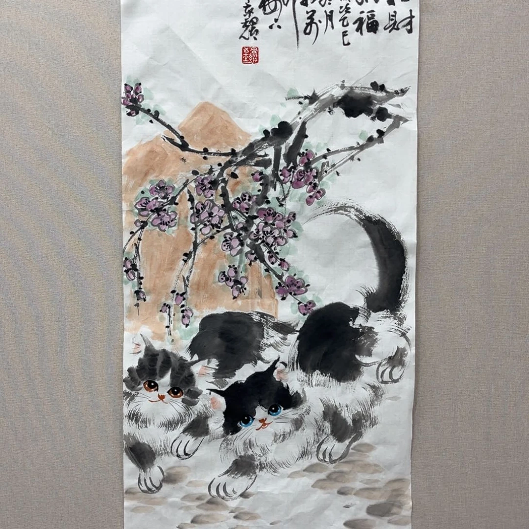 国画艺术家真人手绘