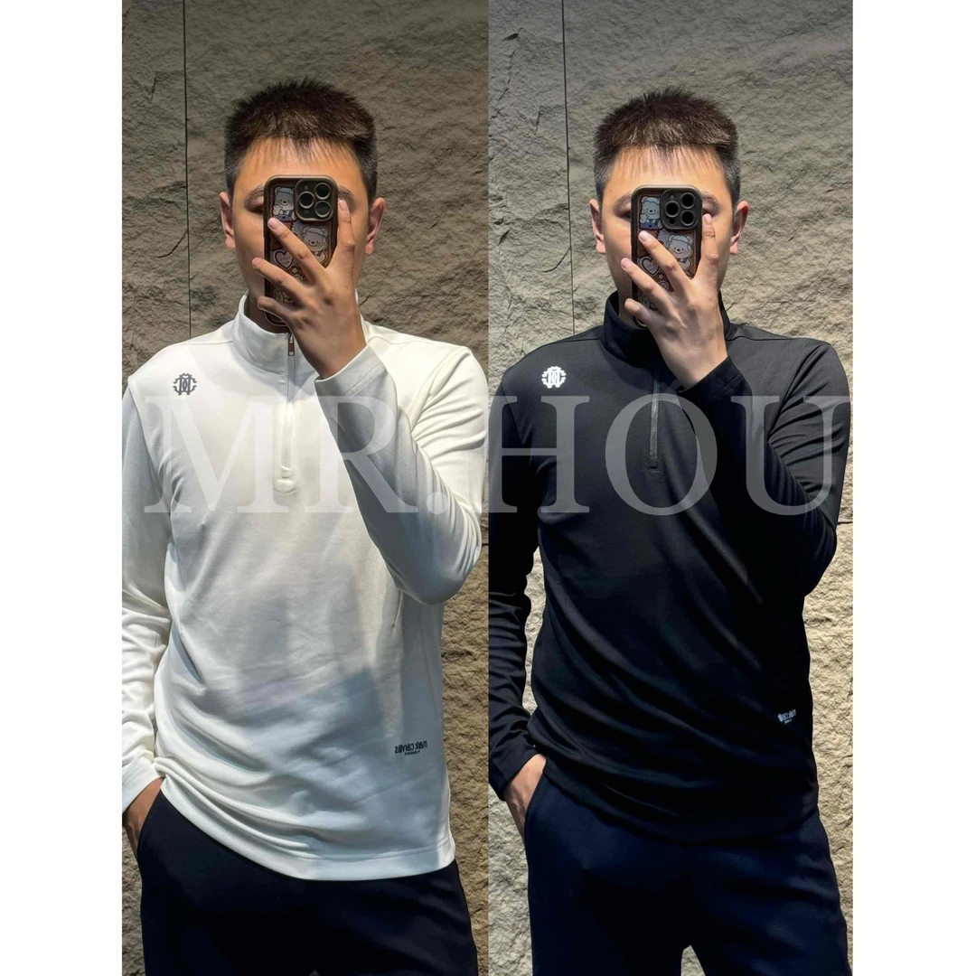 马克卡瓦利MarkCarvlli/ 63225 “城市户外”半拉链莫代尔混纺T恤