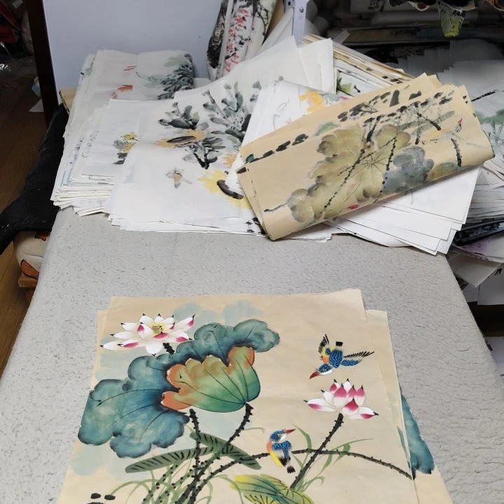 自***在国画落款后台备注