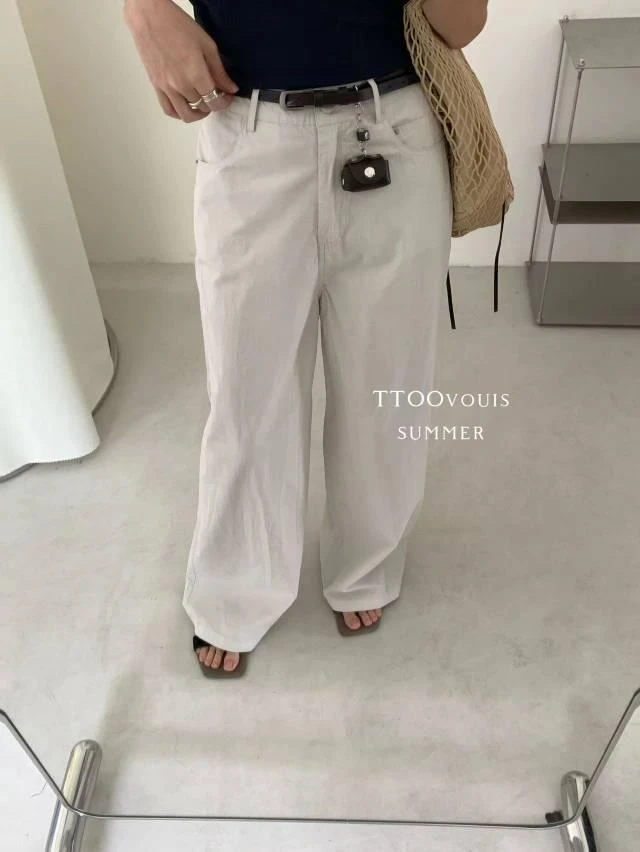 2154 ttoo~韩系休闲宽松裤子