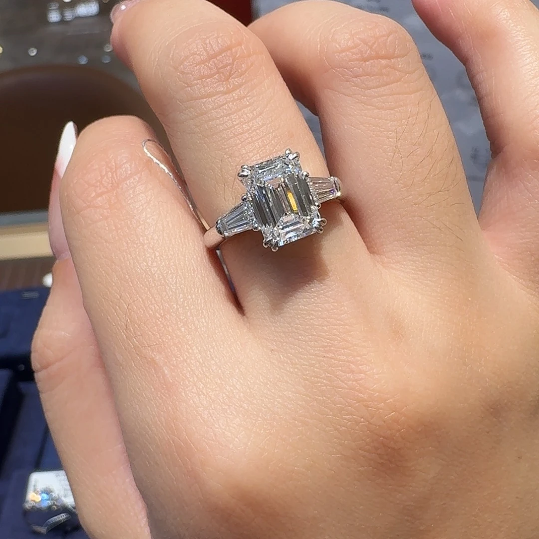 合成钻石铂Pt950镶嵌