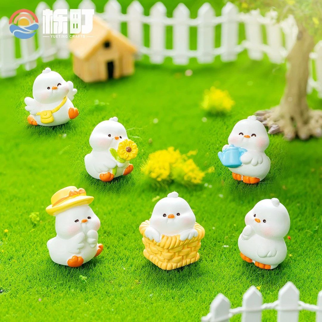 【双许愿+对对碰】创意快乐向日葵小肥鸭小摆件