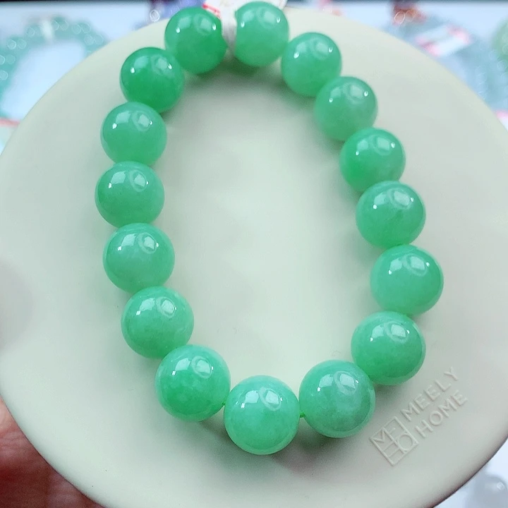 翡翠未镶嵌手链卡12.5